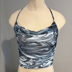 Cotton Candy LA Halter Crop Top Size S